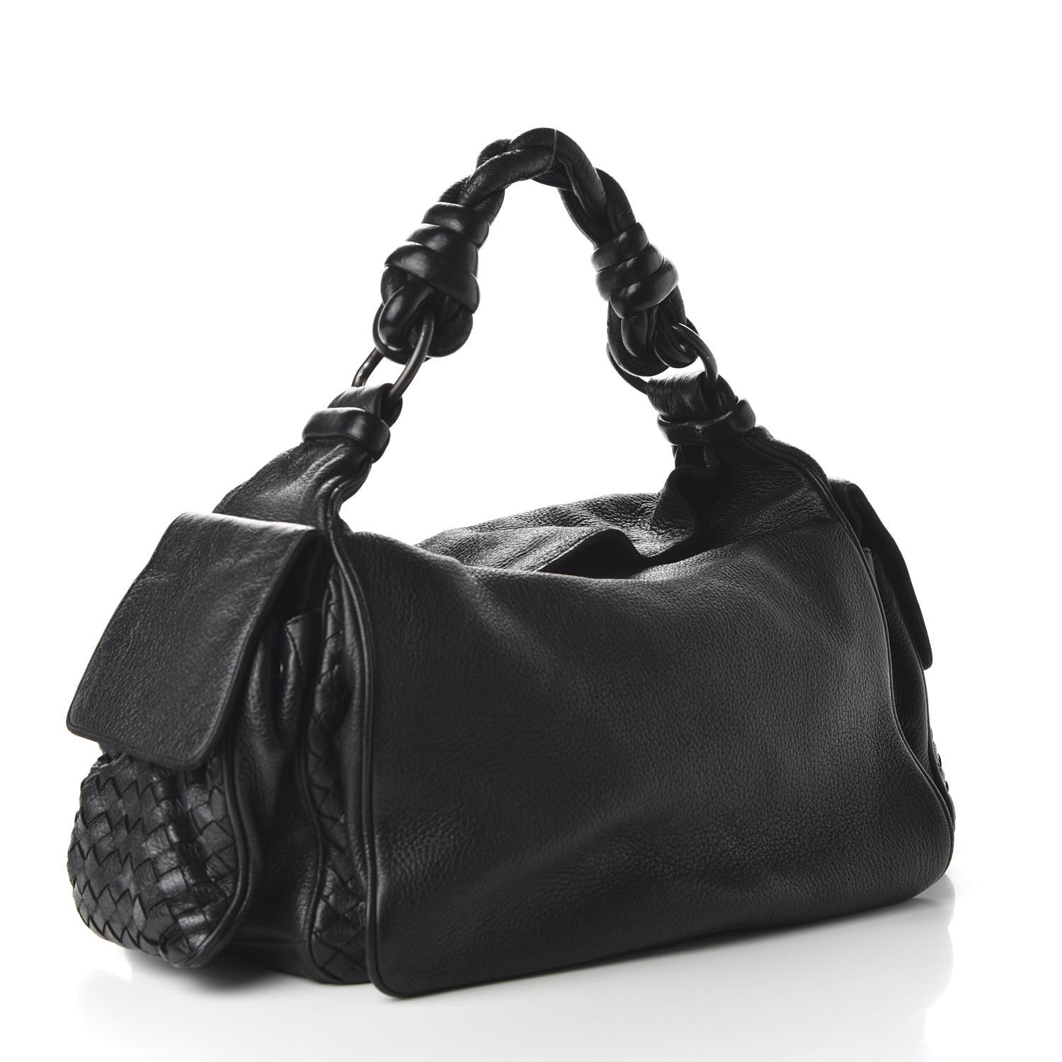 Bottega Veneta Cervo Cocker Hobo Black 3 of 12