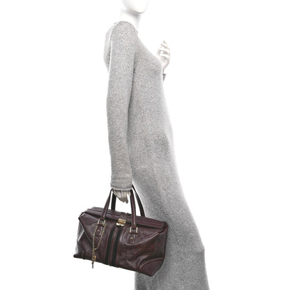 Gucci Guccissima Large Treasure Boston Dark Brown 2 of 10
