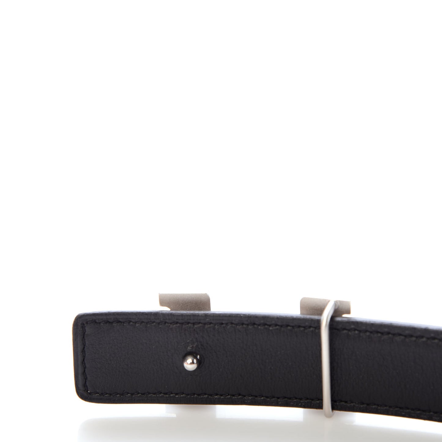 Swift Epsom 24mm Mini Constance H Belt 80 Black Etoupe