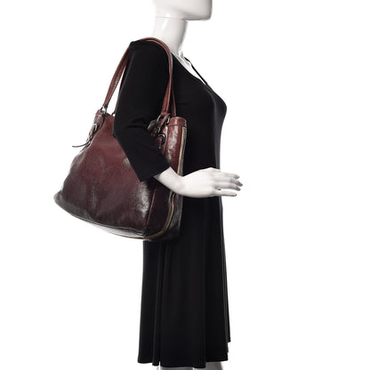 Prada Cervo Lux Ombre Zippered Tote Lampone 2 of 9