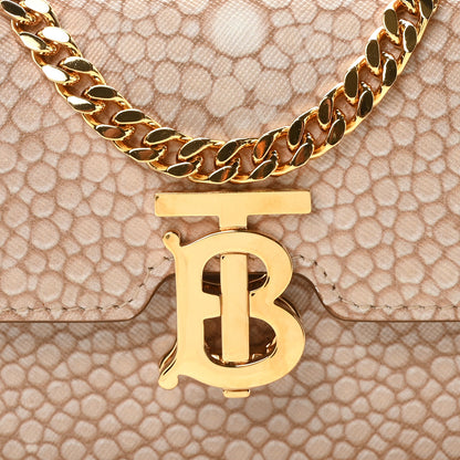 Burberry Calfskin Stingray Print Small TB Chain Bag Light Sand 7 of 9
