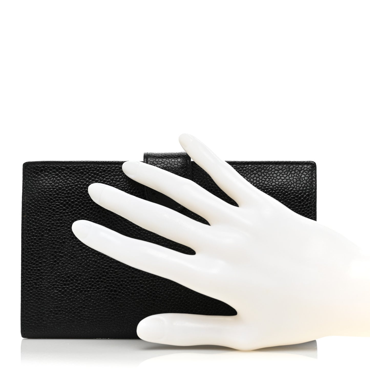 Caviar Timeless CC French Wallet Black