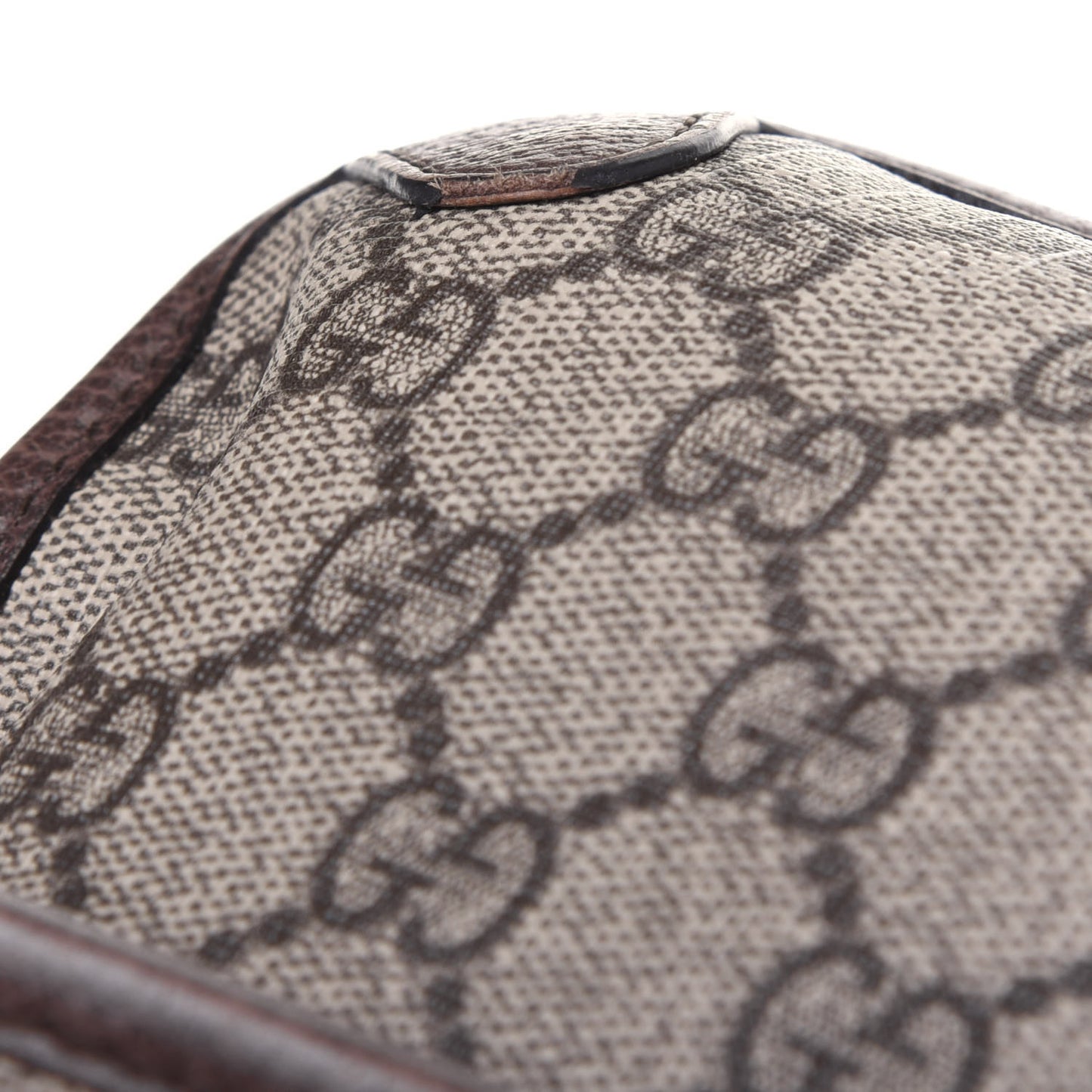 GG Supreme Monogram Neo Vintage Web Belt Bag Brown