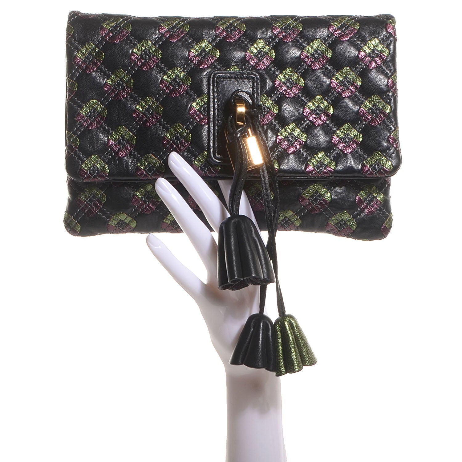 Marc Jacobs Leather Memphis Clutch Black 2 of 7