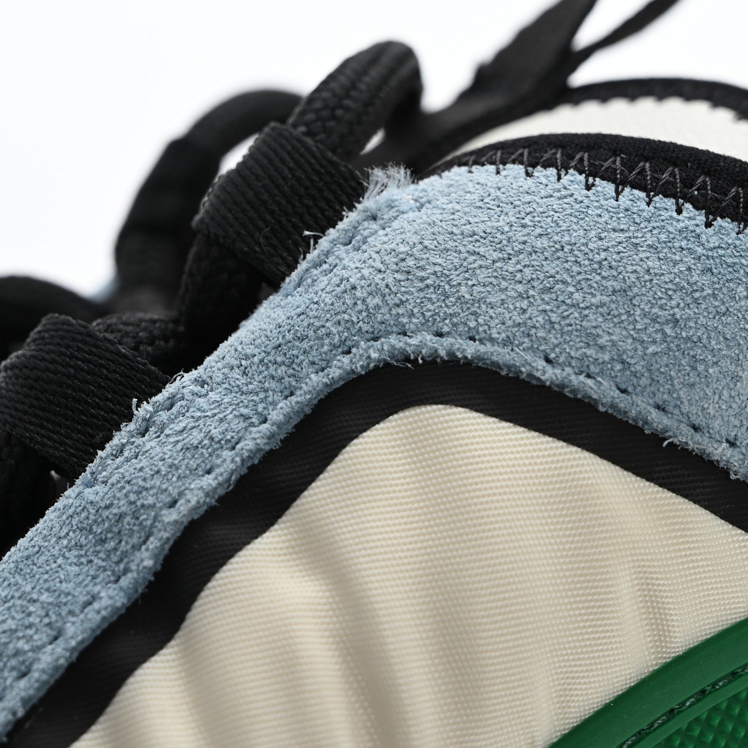 Chanel Suede Calfskin Mixed Fibers CC Sneakers 40 Ivory Green Light Blue 12 of 15