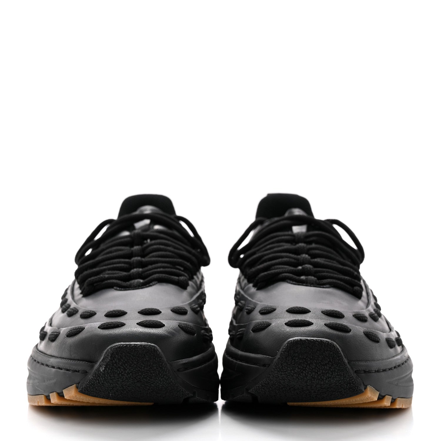 Bottega Veneta Calfskin Rubber Storm Larry Sneakers 40 Black 2 of 13