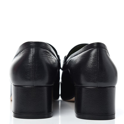 Gucci Goatskin Houdan Platform Loafers 36 Black 7 of 11