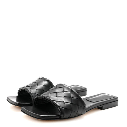 Bottega Veneta Nappa Quilted Parco Flat Sandals 40 Black 4 of 8
