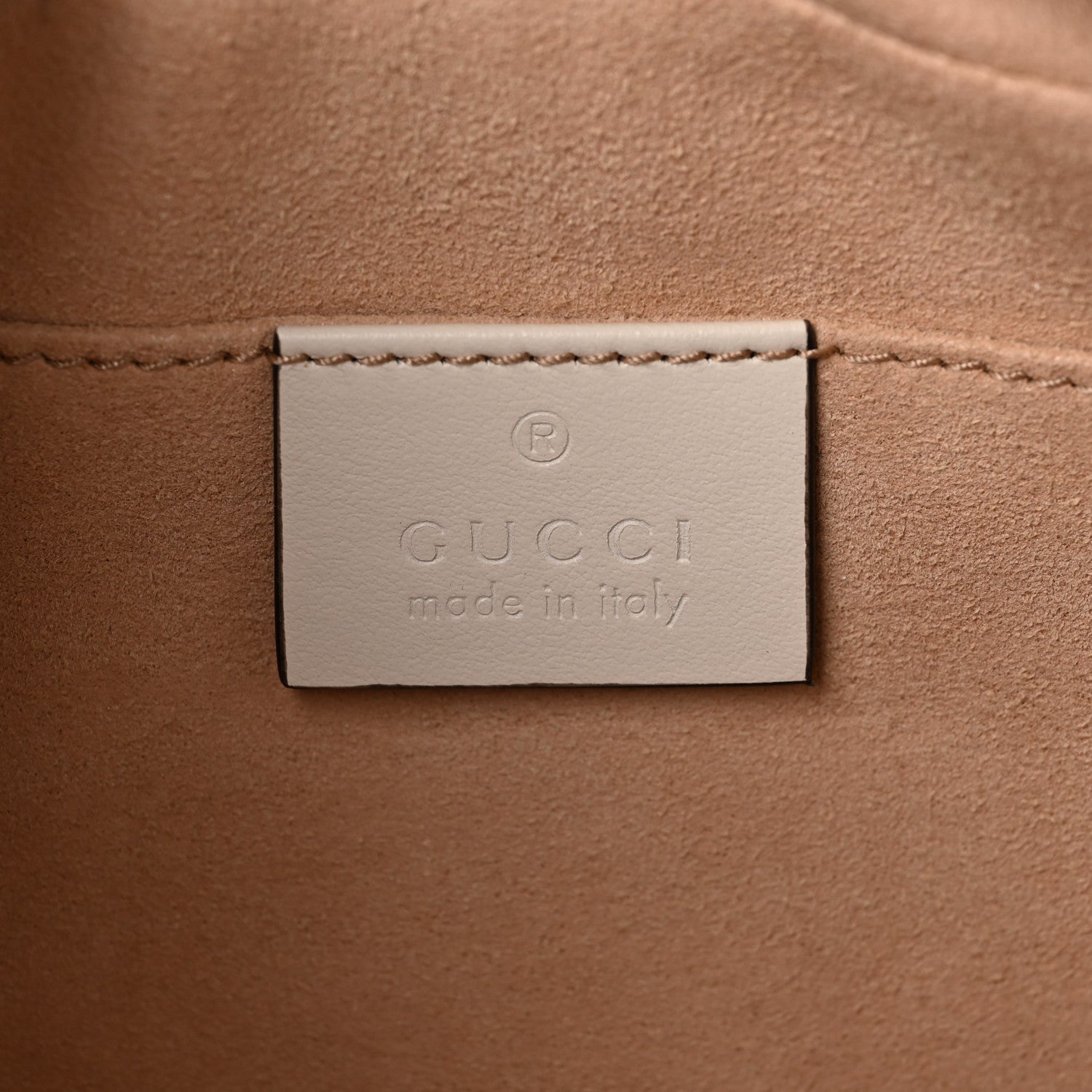 Gucci Calfskin Matelasse Small GG Marmont Chain Shoulder Bag White 6 of 9