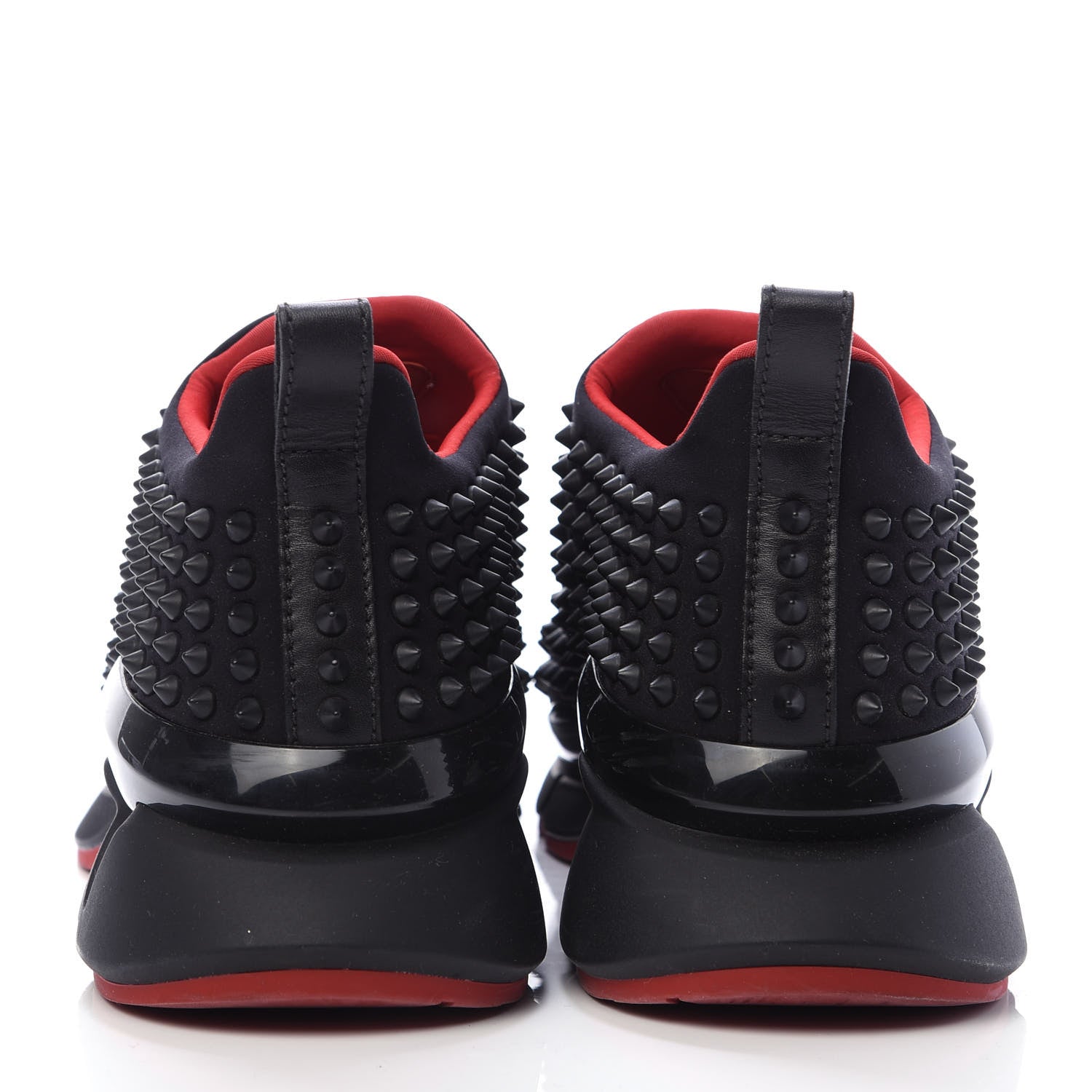Christian Louboutin Neoprene Spike Sock Donna Flat Sneakers 42 Black 6 of 9