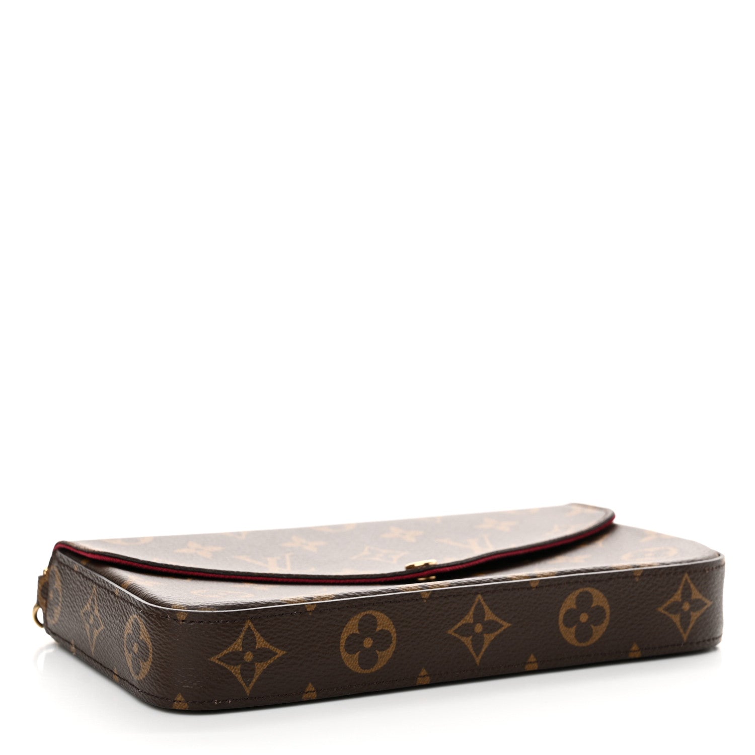 Louis Vuitton Monogram Pochette Felicie Chain Wallet Fuchsia 5 of 12