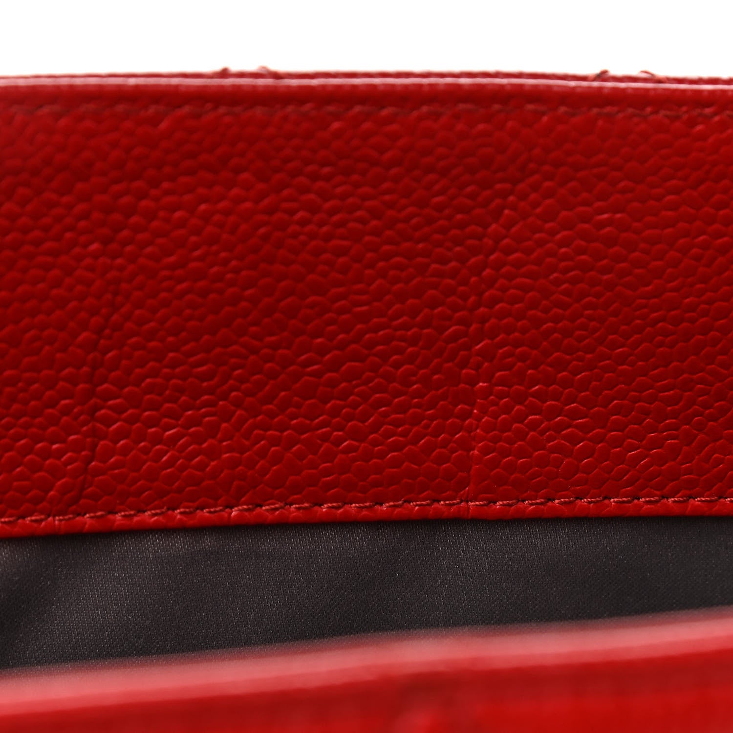 Chanel Caviar Quilted Grand Shopping Tote GST Red 7 of 12