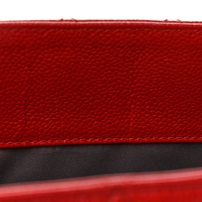 Chanel Caviar Quilted Grand Shopping Tote GST Red 7 of 12