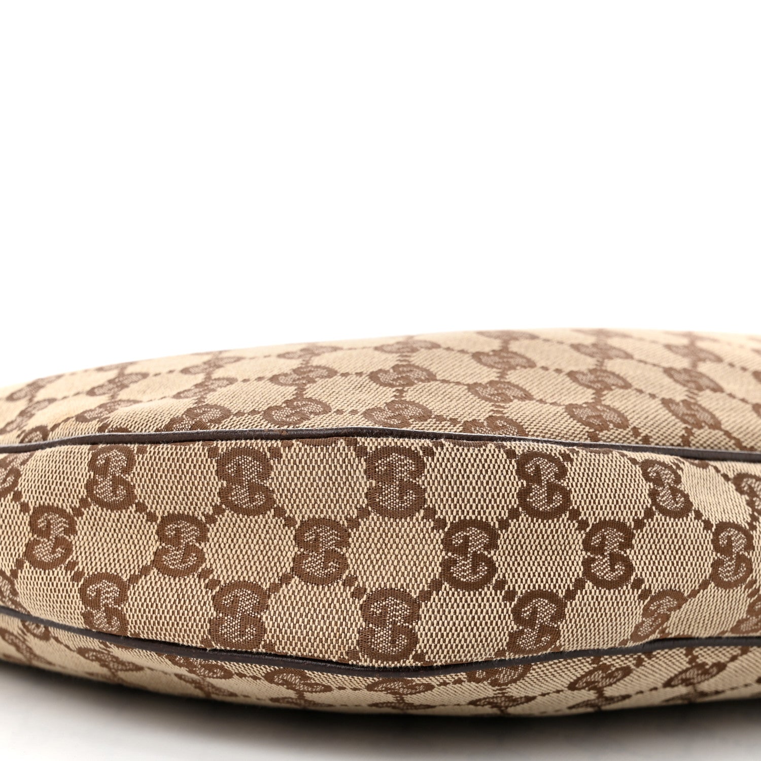 Gucci Monogram Medium Half Moon Hobo Dark Brown 9 of 11