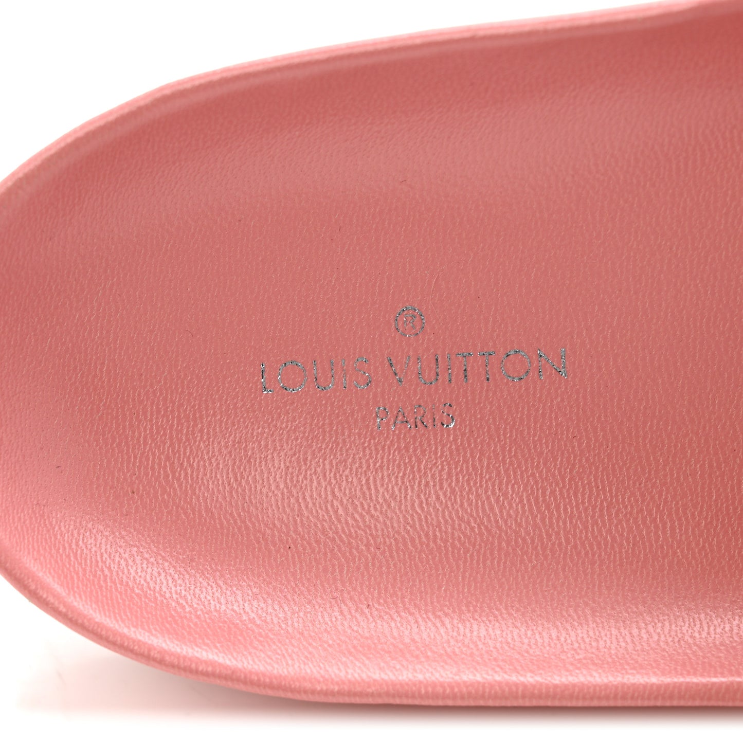 Patent Monogram Bom Dia Flat Mule 37 Rose White