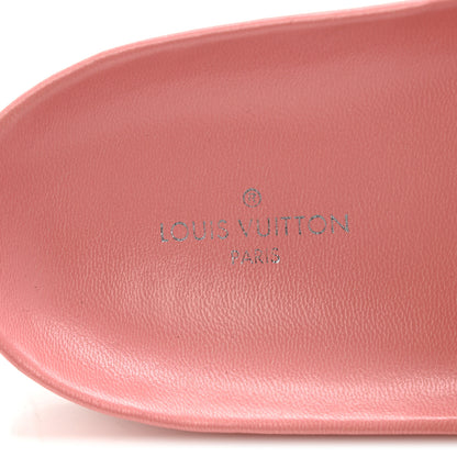 Louis Vuitton Patent Monogram Bom Dia Flat Mule 37 Rose White 8 of 11