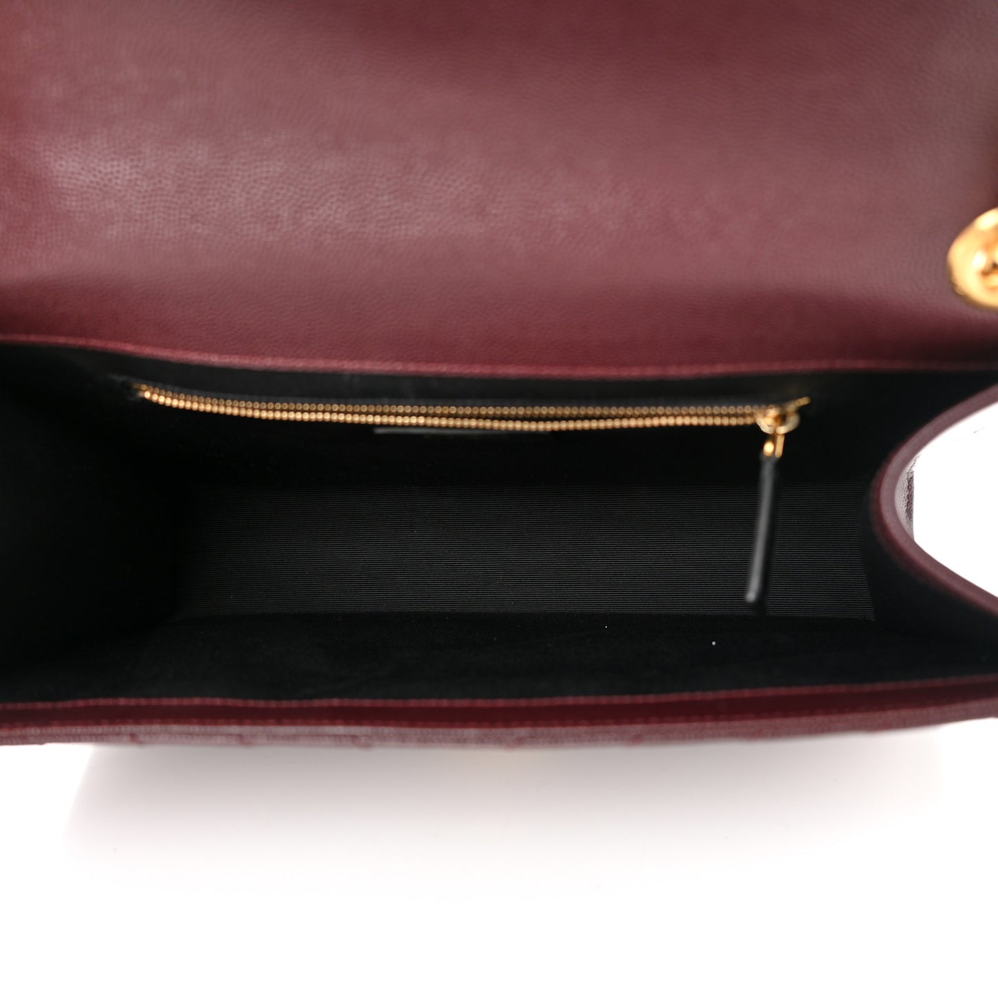 Grain De Poudre Matelasse Chevron Large Monogram Satchel Rouge Legion