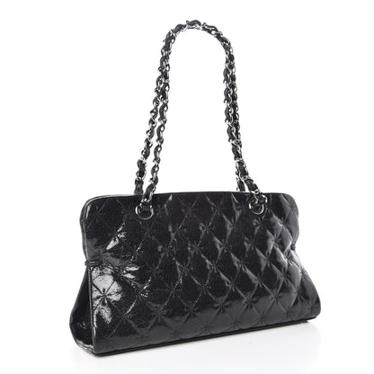 Chanel Glazed Crackled Calfskin Small Reissue Tote Black 3 of 10