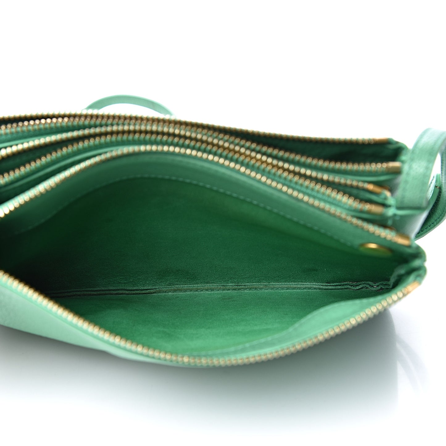 Goatskin Small Trio Crossbody Bag Palm