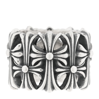 Chrome Hearts Sterling Silver Cemetery Cross Ring 59 8.75 1 of 5