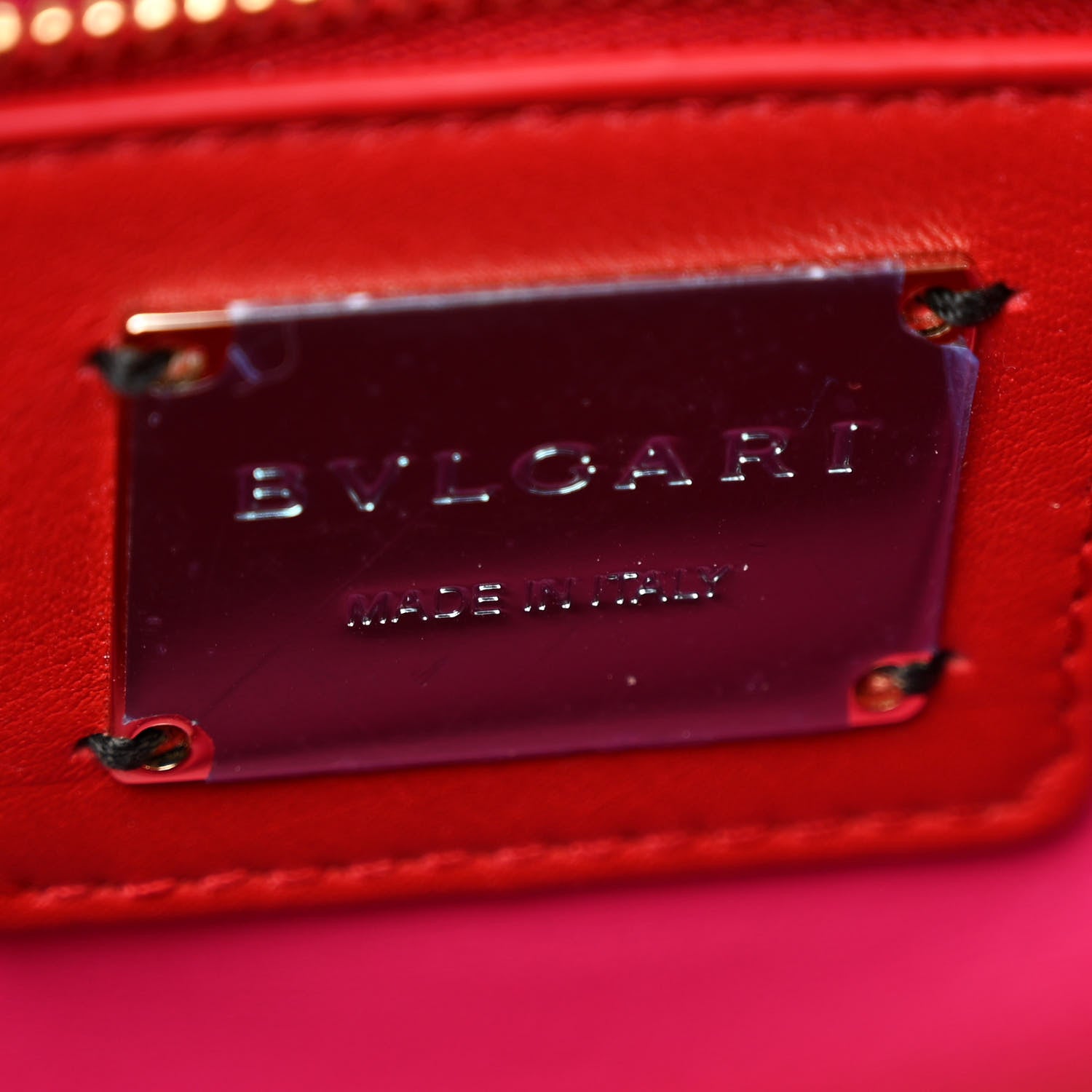 Bulgari Calfskin Matelasse Small Serpenti Cabochon Shoulder Bag Red 6 of 11