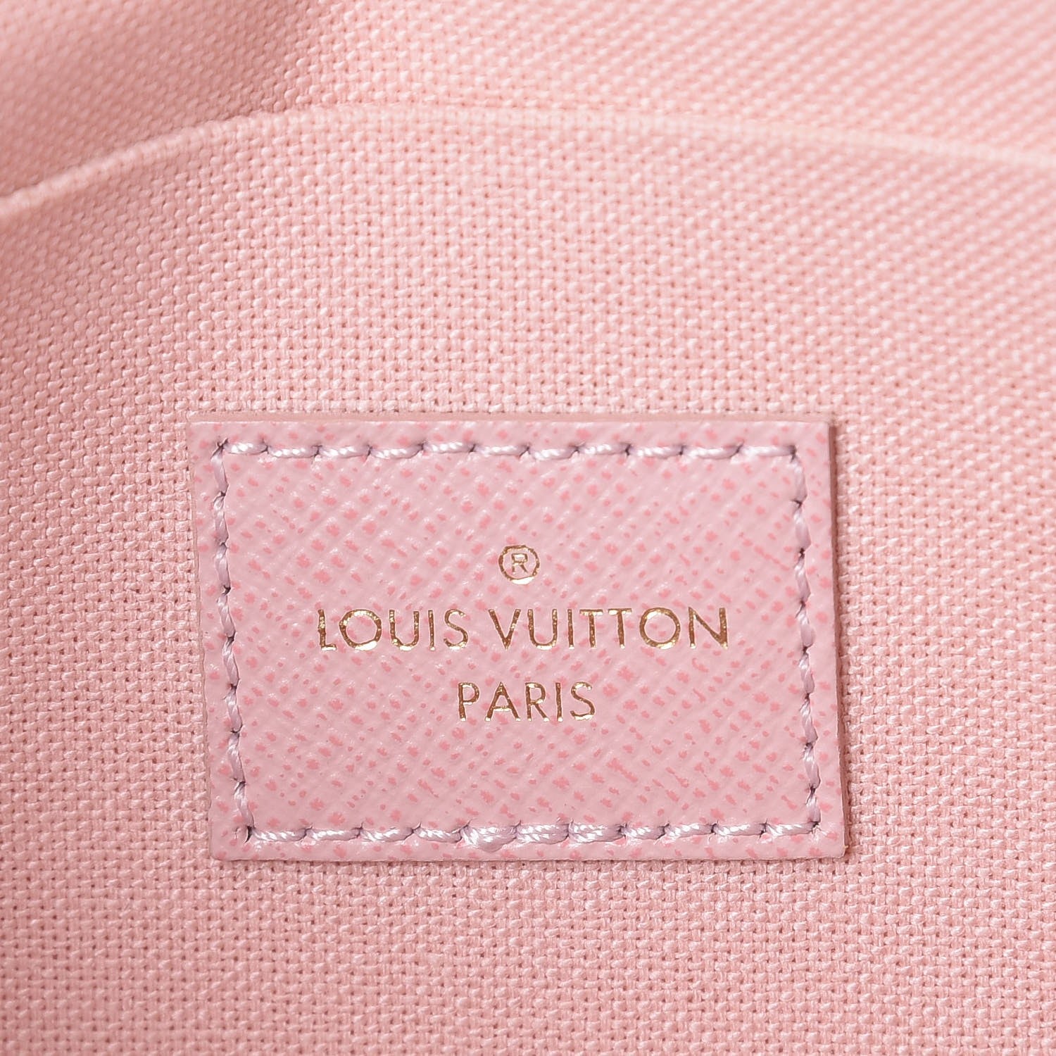 Louis Vuitton Damier Azur Pochette Felicie Chain Wallet Rose Ballerine 6 of 13