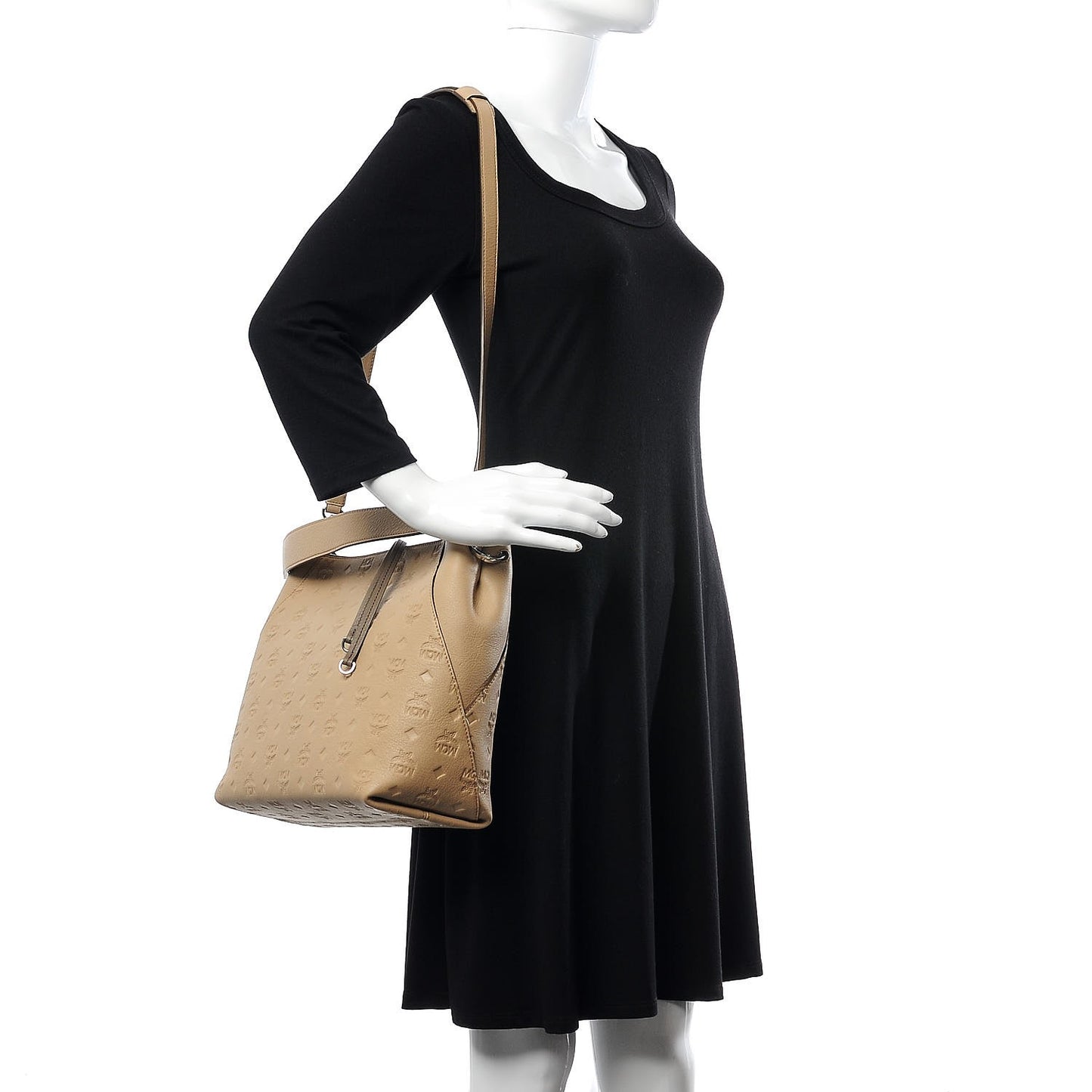 Calfskin Ottomar Monogram Medium Klara Hobo New Beige