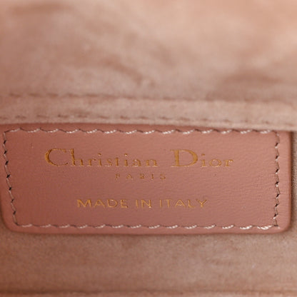 Christian Dior Lambskin Cannage Micro Lady D-Joy Rose De Vents 6 of 8