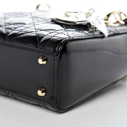 Christian Dior Patent Cannage Mini Lady Dior Black 6 of 10