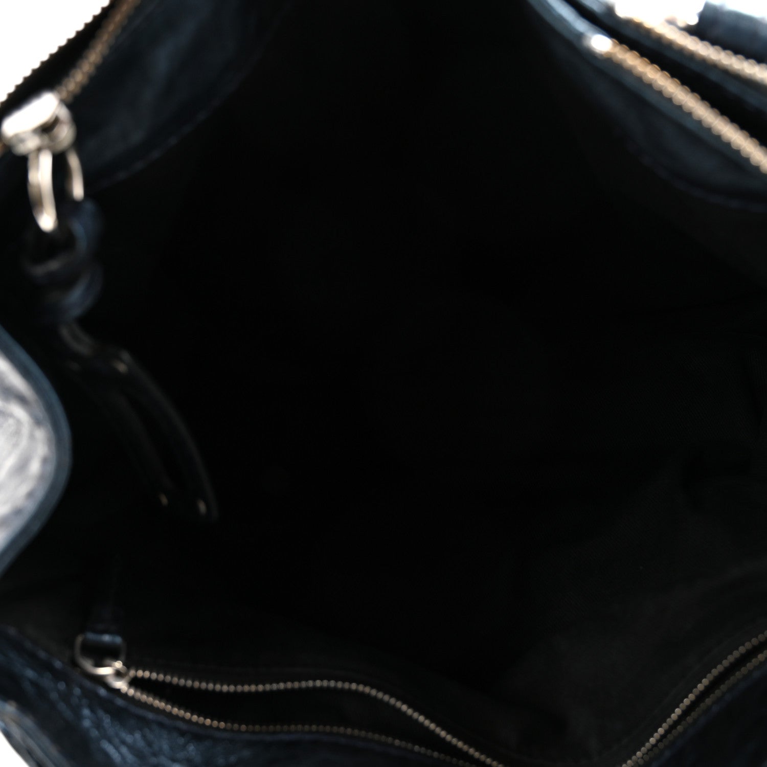 Chloe Metallic Calfskin Large Paddington Tote Blue 5 of 9