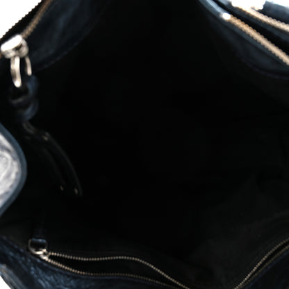 Chloe Metallic Calfskin Large Paddington Tote Blue 5 of 9