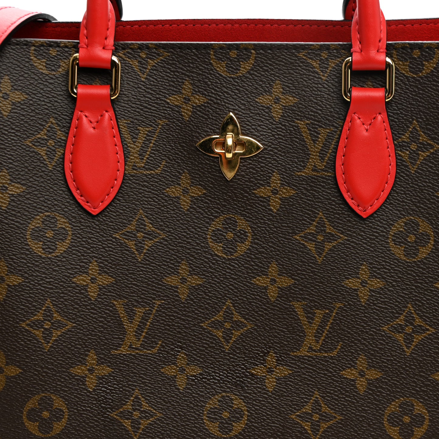 Monogram Flower Tote Coquelicot