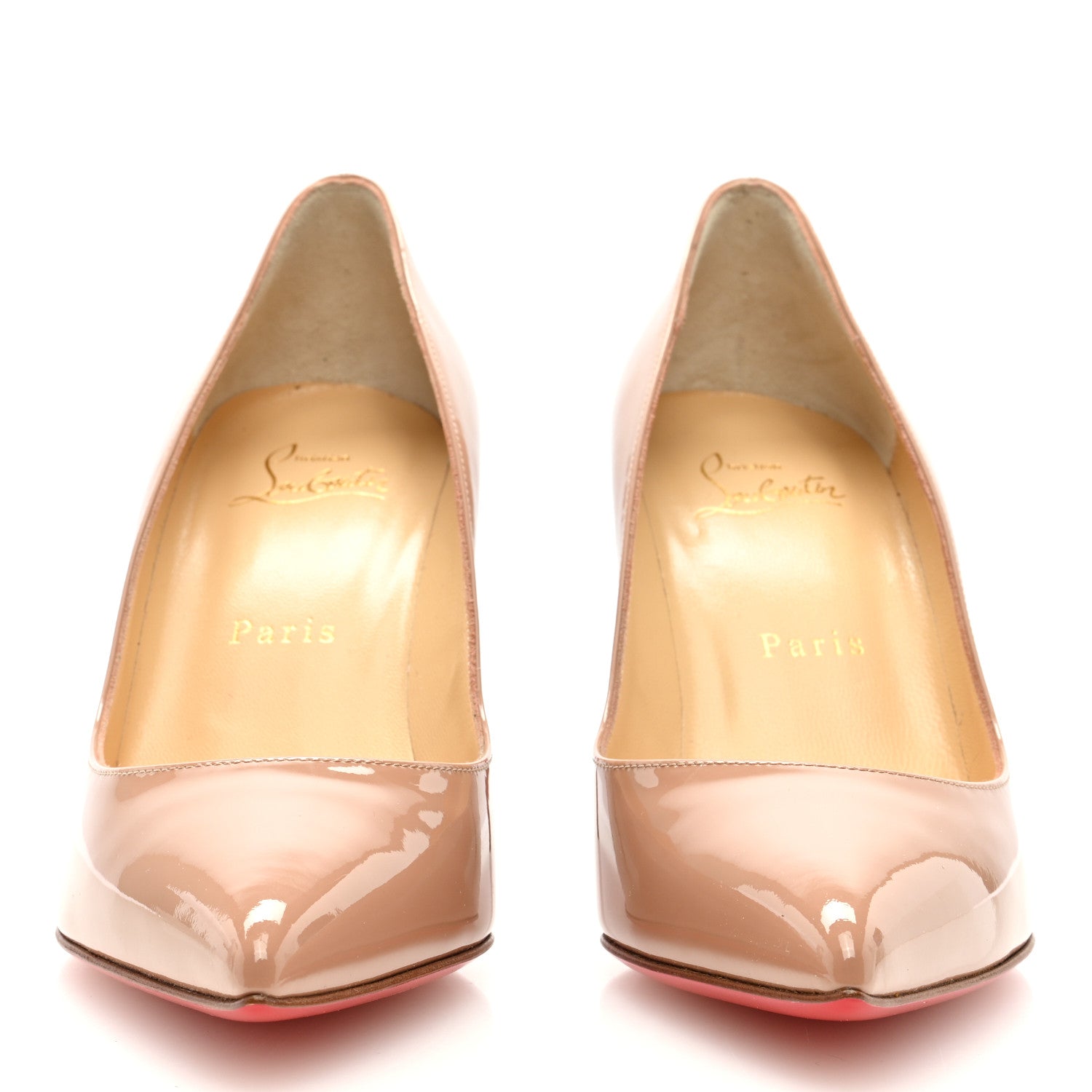 Christian Louboutin Patent Pigalle 85 Pumps 36.5 Nude 2 of 8