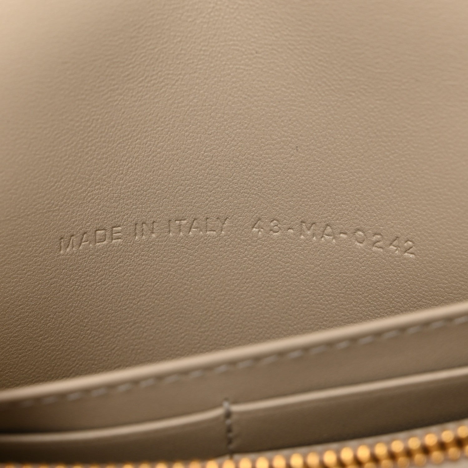 Christian Dior Supple Calfskin Caro Pouch with Chain Sand 7 of 12