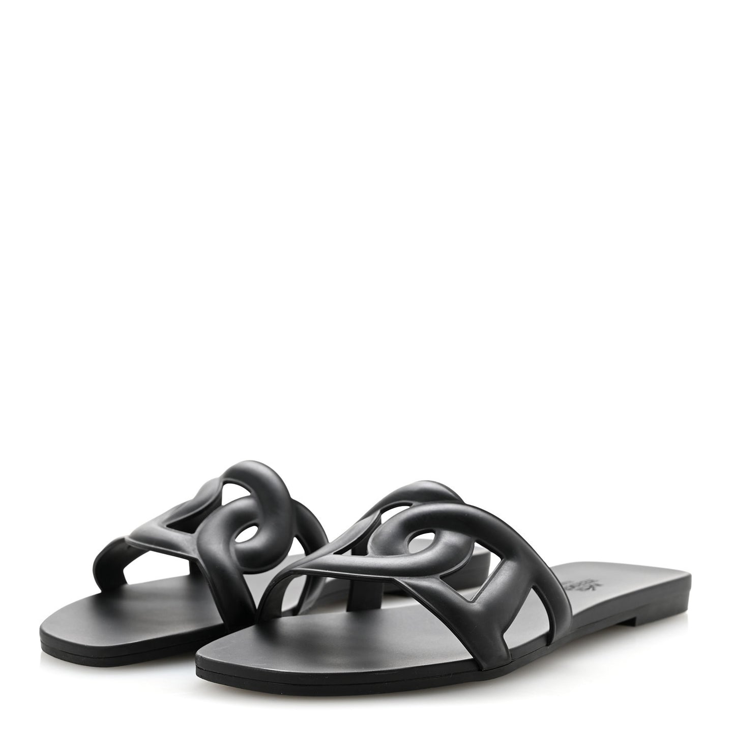 Rubber Aloha Sandals 36 Black