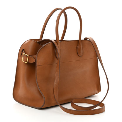 The Row Polished Saddle Calfskin Soft Margaux 12 Cuir 3 of 9
