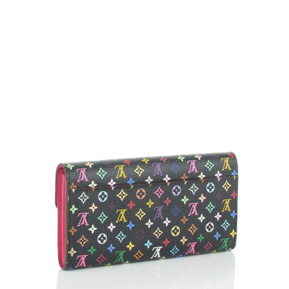 Louis Vuitton Monogram Multicolor Sarah Wallet NM Black Grenade 3 of 6