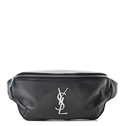 Saint Laurent Calfskin Monogram Belt Bag Black 1 of 10