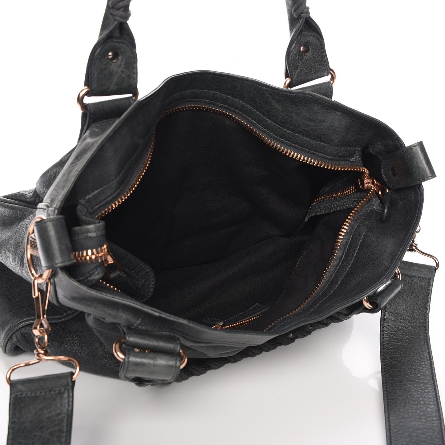 Agneau Giant 21 Rose Gold Hardware Velo Anthracite