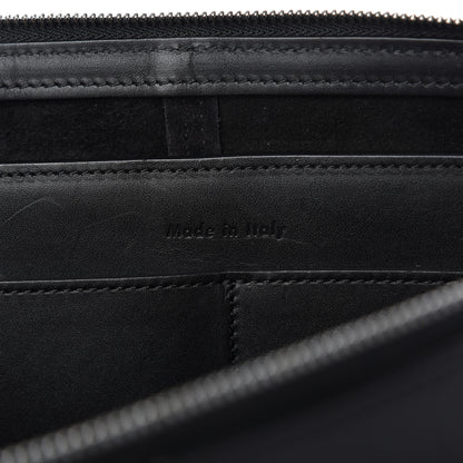 Celine Smooth Calfskin Tri-Fold Clutch on Chain Black 9 of 9
