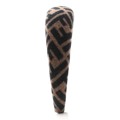 Fendi Wool Cashmere FF Logo Headband Tobacco 4 of 14