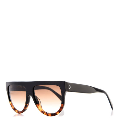 Celine Shadow Sunglasses CL 41026/S Black Havana 1 of 8