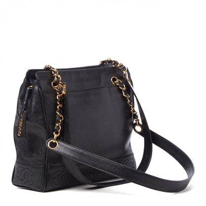 Chanel Caviar CC Shoulder Bag Black 2 of 8