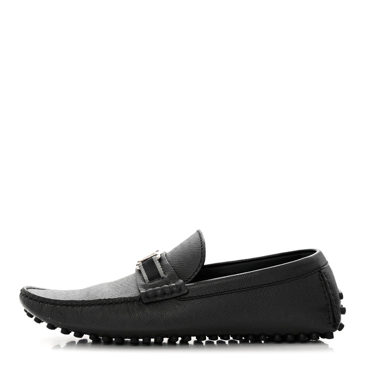 Louis Vuitton Taiga Hockenheim Moccasin Loafers 8.5 Black 1 of 10