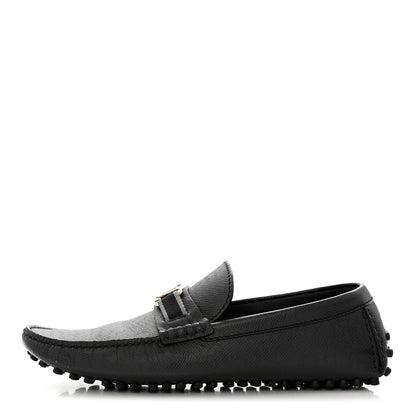 Louis Vuitton Taiga Hockenheim Moccasin Loafers 8.5 Black 1 of 10