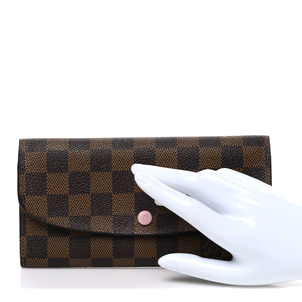 Damier Ebene Emilie Wallet Rose Ballerine
