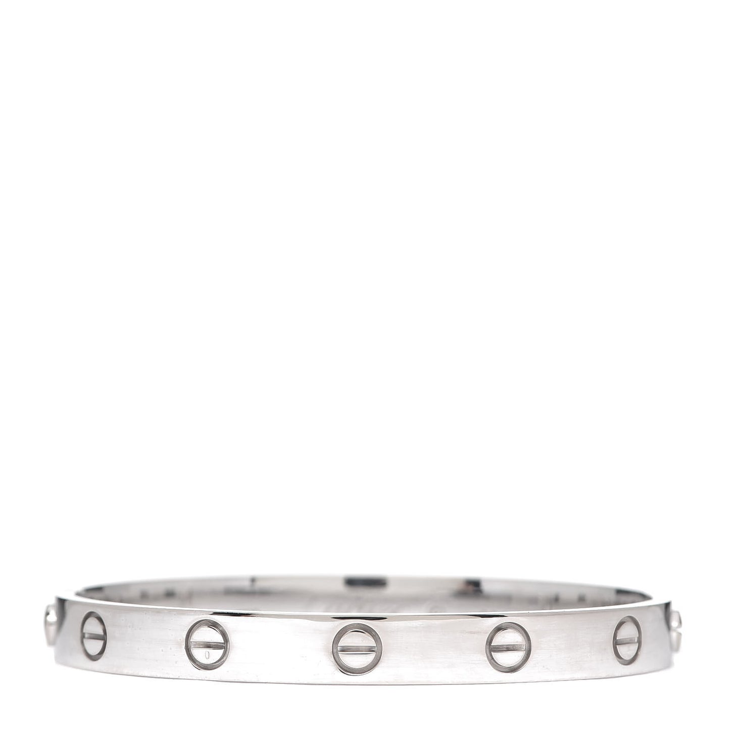 18K White Gold LOVE Bracelet 16