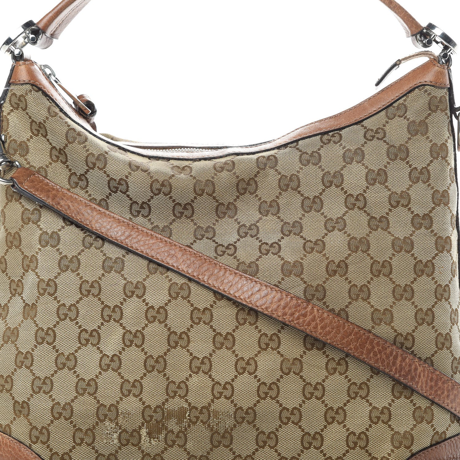 Gucci Monogram Old Libeccio Small Miss GG Hobo Beige Ebony Light Brown 8 of 19