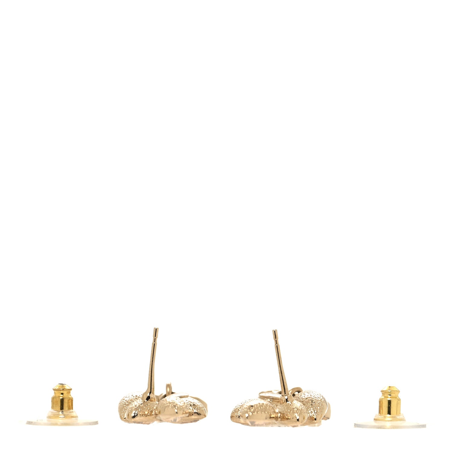Chanel Crystal Sparkling Wheat CC Drop Earrings Gold 3 of 4