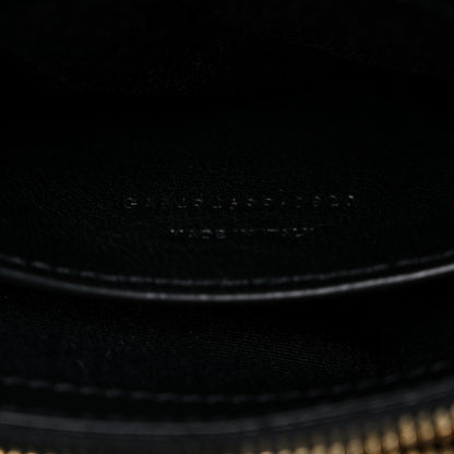 Saint Laurent Suede Calfskin Y Quilted Monogram Small Loulou Chain Satchel Black 8 of 14